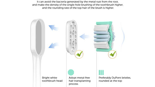  Electric toothbrush head Newest Metal-free Planting 