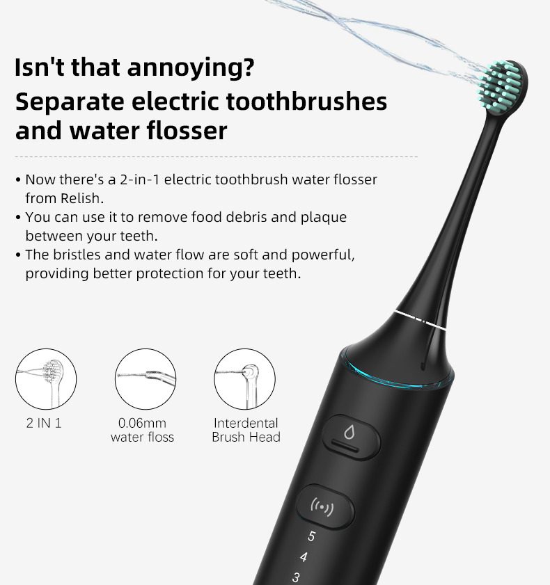 Water Flosser and Electric Toothbrush Combo 2 in 1 TF01C