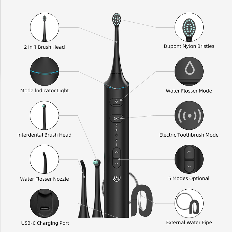 Cordless Water Flosser Electric Toothbrus