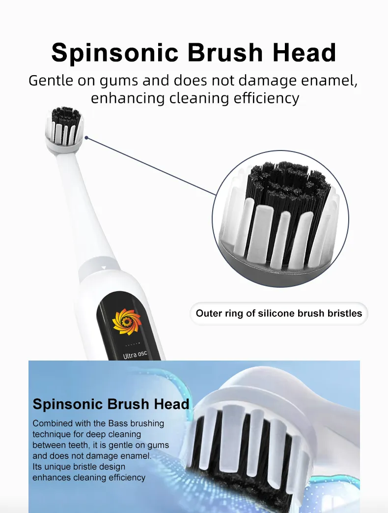 Spinsonic Toothbrush 3-in-1 Electric Toothbrush VS0506B