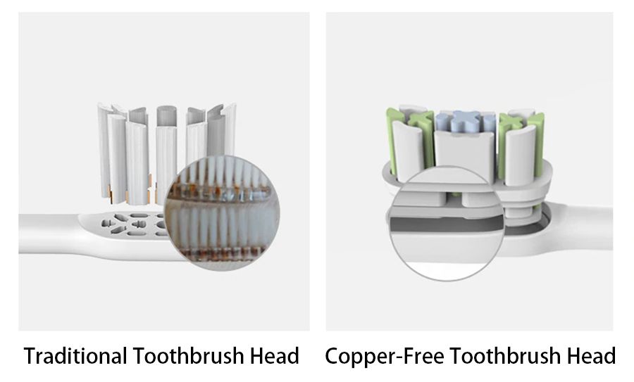 伝統的な植毛-歯ブラシ-頭-PK-銅-無料-歯ブラシ-頭